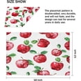 thumbnail image 2 of Placemats Set of 4, Apples 18 x 12 Inch Cotton Linen Heat Resistant Dining Table Place Mats Fruit Apples Washable Kitchen Table Mats for Dining Coffee Bar Table, 2 of 6