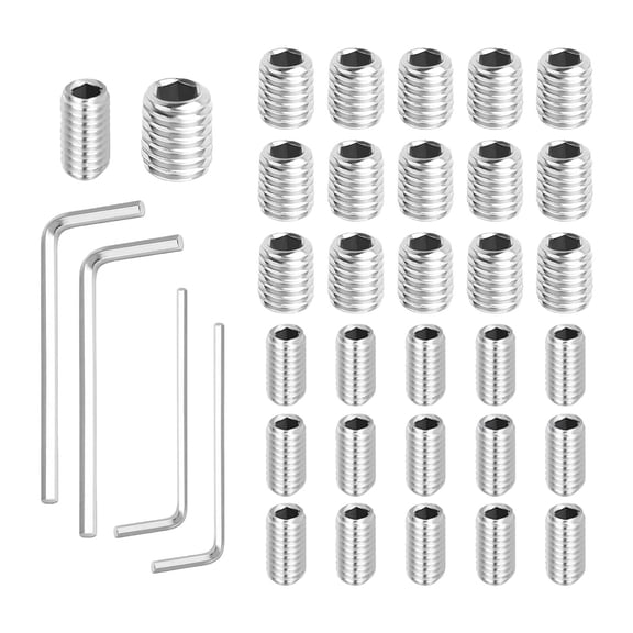 Pack of 16 Stainless Steel Refrigerator Door Handle Installation Screws with Hexagonal Keys for Secure and Mounting