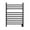 Matte Black, variant on HEATGENE Hot Towel Warmer for Bath Hardwired Heated Drying Rack Brushed Polish