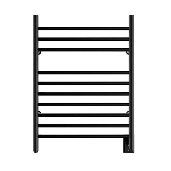 HEATGENE Hot Towel Warmer for Bath Hardwired Heated Drying Rack Matte Black