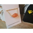 thumbnail image 6 of Raw Crystal Necklace, Carnelian Rough Stone Necklace, Genuine Crystal, 6 of 8