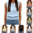 thumbnail image 2 of Fengactive Women's Sleeveless Casual Summer Tank Tops Boho Cami Slim Fit Smocked Bottom Shirts, 2 of 8