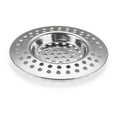 thumbnail image 2 of Stainless Steel Kitchen Sink Strainer with Cover | Mesh Metal Filter | Blocks Food Particles & Odor | Easy Clean | Durable Construction | For Standard Sinks | 1 Piece, 2 of 9