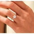 thumbnail image 2 of vylahjewellery 18K Rose Gold Diamond Ring 2 CT Princess Cut Moissanite Engagement Brilliance Diamond Ring for Women, 2 of 5