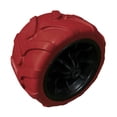 thumbnail image 3 of DYNWAVECA Pièce de Roulette en PU Solide de Remplacement, Robuste, pour Chariot d'Extérieur, Chariot de Plage Pliant, Chariot de Camping Pliable, Rouge, 3 of 10