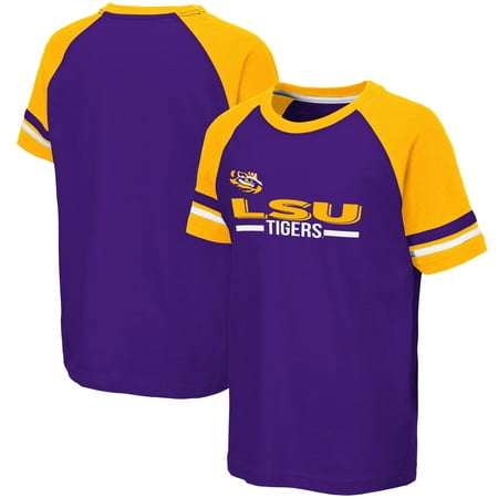 LSU Tigers Colosseum Youth Ottawa Raglan T-Shirt - Purple