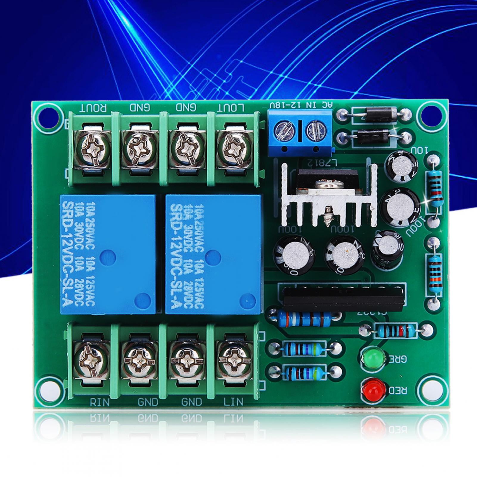Speaker Protection Circuit Board Steady Module With Two 10A Relays As Switchs Speaker Protection