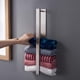 thumbnail image 2 of Toallero de acero inoxidable con tira autoadhesiva para ahorrar espacio en el baño o la cocina, barra de toalla adhesiva de base cuadrada resistente, fácil de instalar para superficies lisas, 2 of 6