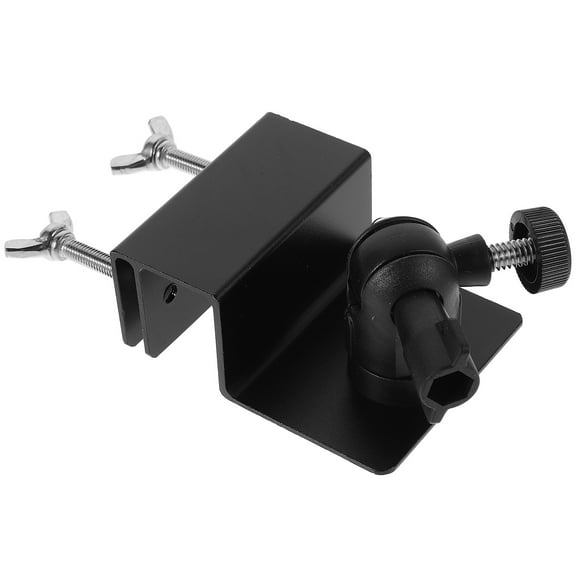 Hemoton Aluminum Alloy Solar Panel Mounting Bracket Outdoor Gutter Mount Bracket for Outdoor Solar Security Cameras Lighting Systems