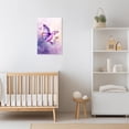 thumbnail image 5 of ZHONGYUTONG Butterfly Canvas Wall Art Pink with Purple Butterfly Pictures Wall Decor Watercolor Painting for Girl Bedroom Decor Framed (12.00" x 18.00"), 5 of 5