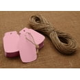 thumbnail image 3 of 100 Pcs Mason Jar Shaped Cardstock Tags Wedding Favor Blank Hang Tag Gift with Free Natural Jute Twine - Colors Available, 3 of 8