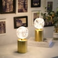 thumbnail image 5 of Set of 2 Gold Table Lamp Battery Powered 8''Tall Cordless Lamp Light Battery Operated Great for Living Room Bedroom Weddings Parties Indoors Outdoors, 5 of 9