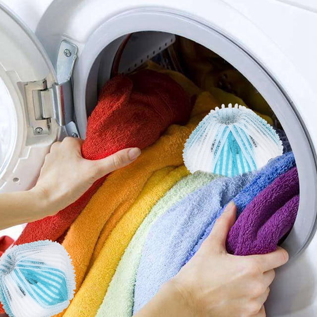 Bola De Lavandería Para LavadoraBola De Lavandería6 Piezas Bola De Limpieza De Ropa Eliminación De Pelusa Bola De Lavandería Herramienta De Bola De Limpieza De Ropa Azul ANGGREK Otros