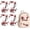 Black, variant on Lethargic Cherry Blossom Iron On Patches, 4-Piece 14.17 x 5.51 in Embroidered Floral Appliques for Clothing, Bags and DIY Crafts