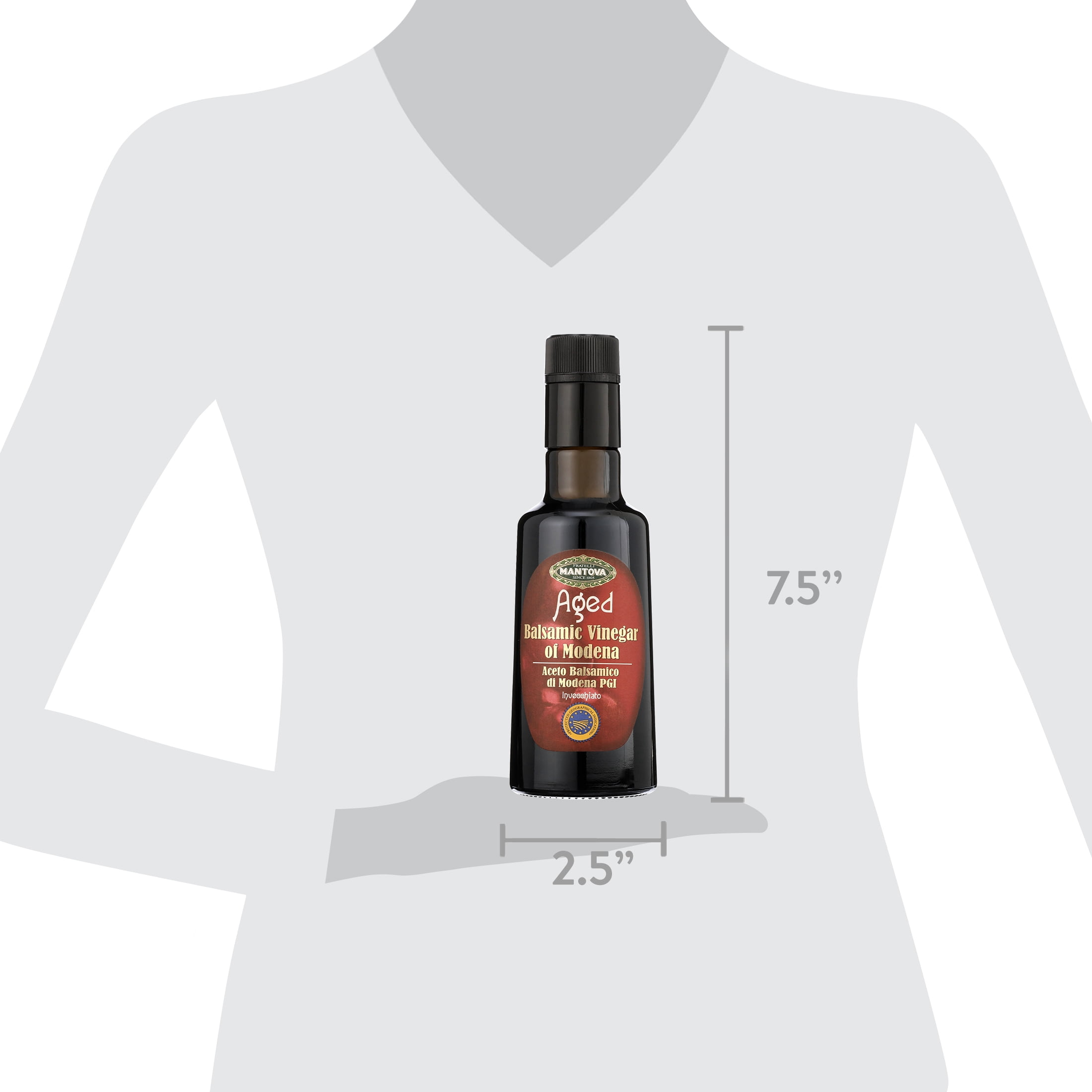 Mantova Aged Balsamic Vinegar of Modena, 8.5 oz