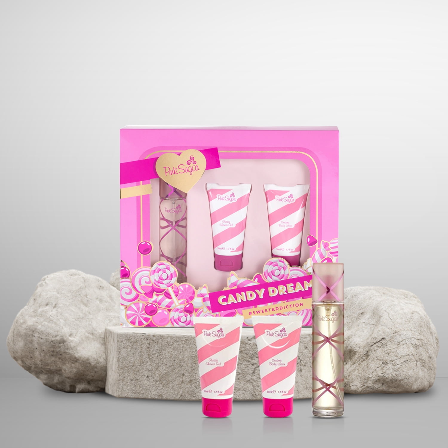 Aquolina Pink Sugar Glowing Pink Sweet Addiction Perfume Set