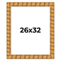 26x32 Frame Beige Real Wood Picture Frame Width 3 inches | Interior Frame Depth 0.5 inches |