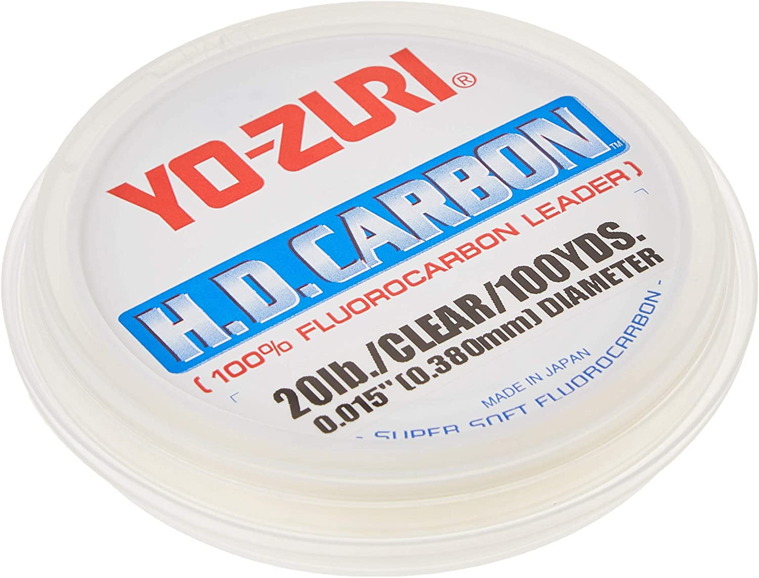 Yo-Zuri H.D. Carbon Fluorocarbon Leader Line, Clear, 20-Pound/100-Yard