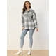thumbnail image 2 of Chaqueta de Lana para Mujer Allegra K con Bolsillos y Botones Gris XL, 2 of 6