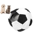 thumbnail image 1 of Animal de Compagnie Lit Troglodyte, Hiver Chaud Forme de Football Semi Fermé Simple But Chat pour Chats Chatons Chiots Petits Animaux de Compagnie, 1 of 7