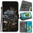 thumbnail image 1 of Compatible with Motorola Moto Edge 40 Flower Painted PU Leather Wallet Case with Card Slots Cover, 1 of 5