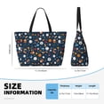 thumbnail image 5 of KLL Ball Sports Print Large Beach Tote Bag Women Waterproof Sandproof Zipper Beach Tote Bag for Pool Gym Grocery Travel with Wet Pocket, 5 of 7