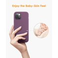 thumbnail image 4 of DTTO iPhone 13 Case, Shockproof Silicone [Enhanced Camera and Screen Protection] , Dark Purple, 4 of 7