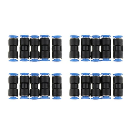 

20Pcs Pneumatic Quick Push In Fitting Straight Connector Air Water Hose Tube