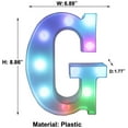 thumbnail image 5 of Colorful LED Marquee Letter Lights with Remote – Light Up Marquee Signs – Party Bar Letters with Lights Decorations for The Home - Multicolor N, 5 of 9