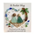 thumbnail image 6 of MMJ Friendship Sea Glass Pocket Card Acrylic Hug Keepsake for Best Friend Gift Valentine, 6 of 7