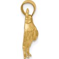 thumbnail image 2 of 14K Yellow Gold Satin D/C Rooster Pendant Made In United States d4592, 2 of 5
