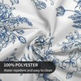 thumbnail image 6 of Blue Floral Tablecloth Round 70 Inch Chinoiserie Vintage Flower Table Cloth,Stain Resistance Polyester Spring Summer Seasonal Table Covers for Kitchen Dining,Small Tablecloth for Party Picnic, 6 of 6