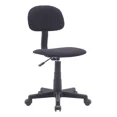 thumbnail image 1 of Silla Secretarial Ergonómica de Oficina y Hogar | Altura Ajustable, Respaldo Cómodo y Base con Ruedas – Negra, 1 of 7