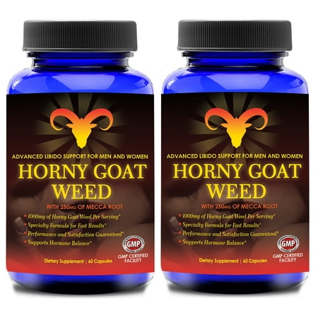 Totally Products Horny Goat Weed 1000mg Extract Advanced Libido Support for Men and Women (120
