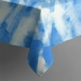thumbnail image 5 of Blue Tie Dye Pattern Square Tablecloth,Waterproof Square Table Cover,Wipeable Spillproof Washable Table Cover for Home Kitchen Party Decor 42"X42"(107x107cm), 5 of 6