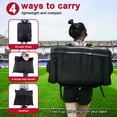 thumbnail image 6 of Stadium Seat for Bleacher & Bench Portable Folding Chair with Padded Cushion Reclining Stadium Chair with Back Support, Shoulder Straps, Zipper Bag, Burgundy, 6 of 6