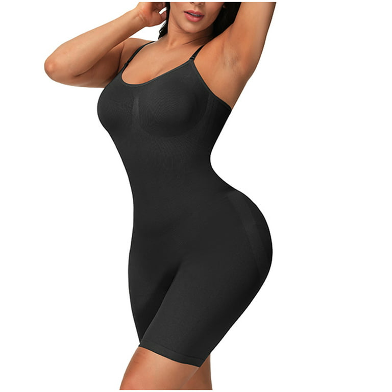 Unique Bargains Women Shapewear Tummy Control Full Bust Bodysuit Butt  Lifter Thigh Slimmer with Zipper Beige Size 3XL