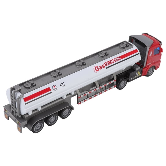 NFTIGB Pull Back Truck Model 1/48 Scale Flat Head Oil Tanker Toy for Boys Construction Vehicle Educational Play Dual Size 12.6in / 32cm Durable Material