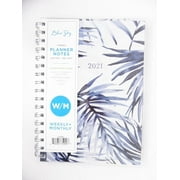 Blue Sky 2021 Planner Notes 5.875" x 8.625" Weekly/Monthly Wirebound Keoni Navy