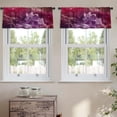 thumbnail image 2 of LALILO Kitchen Curtain Valance Sheep Farm Sheep Farm Rod Pocket Window Curtain 52"x 18" Set of 2, 2 of 7