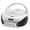 Silver, variant on Kegaudio Portable CD Player Boombox CD Players for Home with Speakers FM Radio AUX Jack Support Headphones PROG Playback for Outdoor Indoor Audiobooks