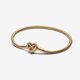 thumbnail image 1 of Pandora Pulsera de Cadena de Serpiente con Cierre de Corazón Infinito Brillante, Oro 563758C01, con Caja de obsequio (18 Cm), 1 of 5