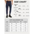 thumbnail image 5 of Men's Joggers Pants Athletic Workout Track Running Gym Lightweight Quick Dry Tapered Jogger Zipper Pockets XXL, 5 of 5