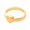 Golden, variant on Retro Ring Pure Color Polished Titanium Steel Heart Surface Knuckle Ring Simple Style Multi Sizes Anti-Rust Thumb Ring Lightweight Finger Jewelry