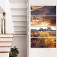thumbnail image 1 of Monument Valley under Cloudy Sky - Oversized African Landscape Canvas Art, 1 of 3