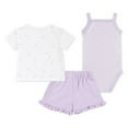 thumbnail image 2 of Newborn Baby Girls Nike Essentials Bodysuit T-Shirt & Shorts 3-Piece Set Color: Cactus Green Size: 3 MONTHS, 2 of 4