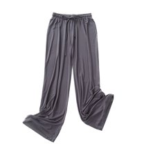 Defitshape Women's Wide Leg Lounge Pants Lightweight Loungewear Summer Spring Comfy Stretch Elastic Waist Fall Flowy Modal Rayon Sleepwear Soft Casual Pj Bottoms Cyan Small