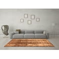 thumbnail image 3 of Ahgly Company Indoor Rectangle Abstract Orange Modern Area Rugs, 6' x 9', 3 of 4