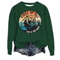 thumbnail image 3 of TINZ Sweat à Capuche Décontracté pour Femmes, Col Rond, Imprimé Animal, Veste Festive pour Adolescentes, 3 of 3