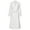White, variant on Yartina Womens Classic Long Trench Coat Lapel Collar Open Front Belted Peacoat Fall Winter Windproof White L